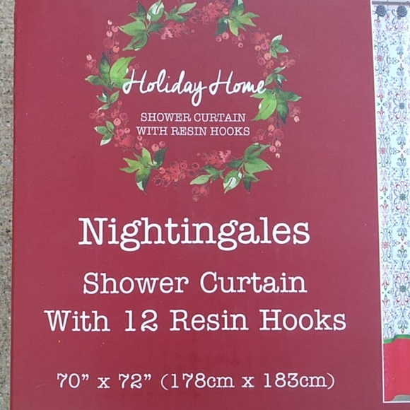 Shower Curtain with Hooks - Picture 4 of 7